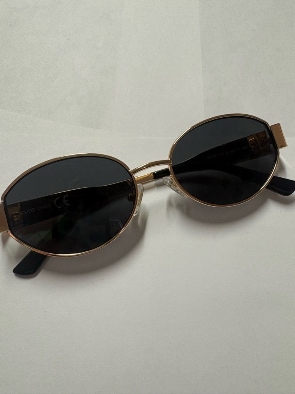 SOJOS Retro Oval Sunglasses- UV400- Gold Metal Arms- Brand New, Never Worn